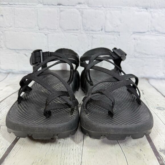 Chaco Sandals Women Size 8 Black Ecothread Waterproof Hiking Outdoor Beach Shoes - Picture 2 of 11